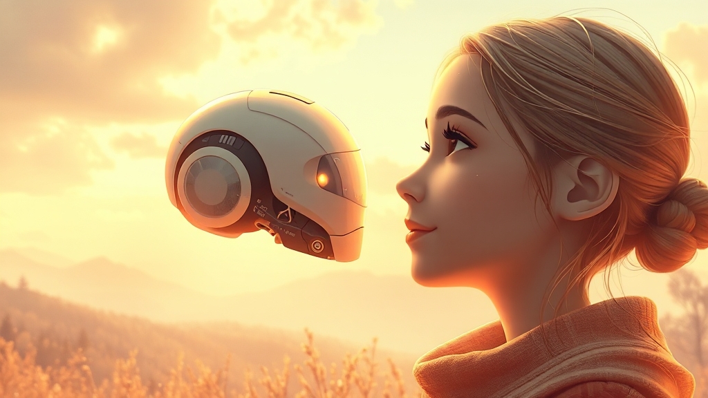 애착 이론으로 보는 AI 관계 (illustration 스타일)