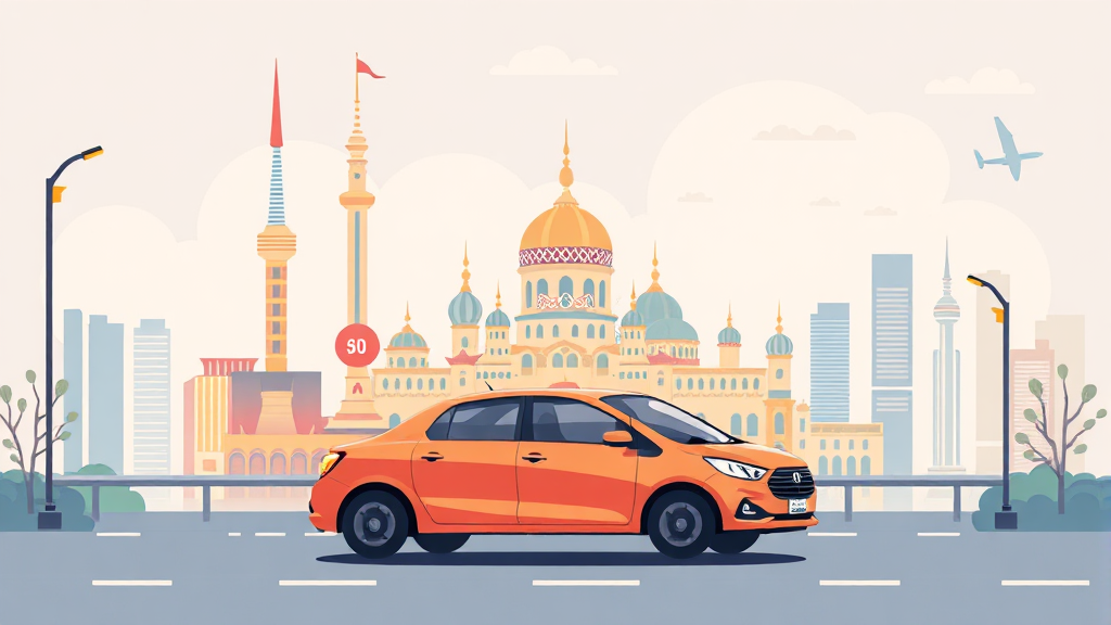 상하이 여행, 공항 픽업 서비스 외 알아두면 좋은 정보 (illustration 스타일)