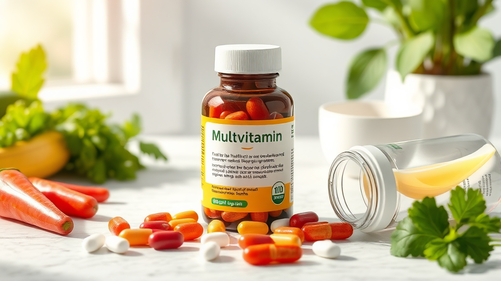 종합비타민, 이것만은 꼭 알아두세요! (realistic 스타일)