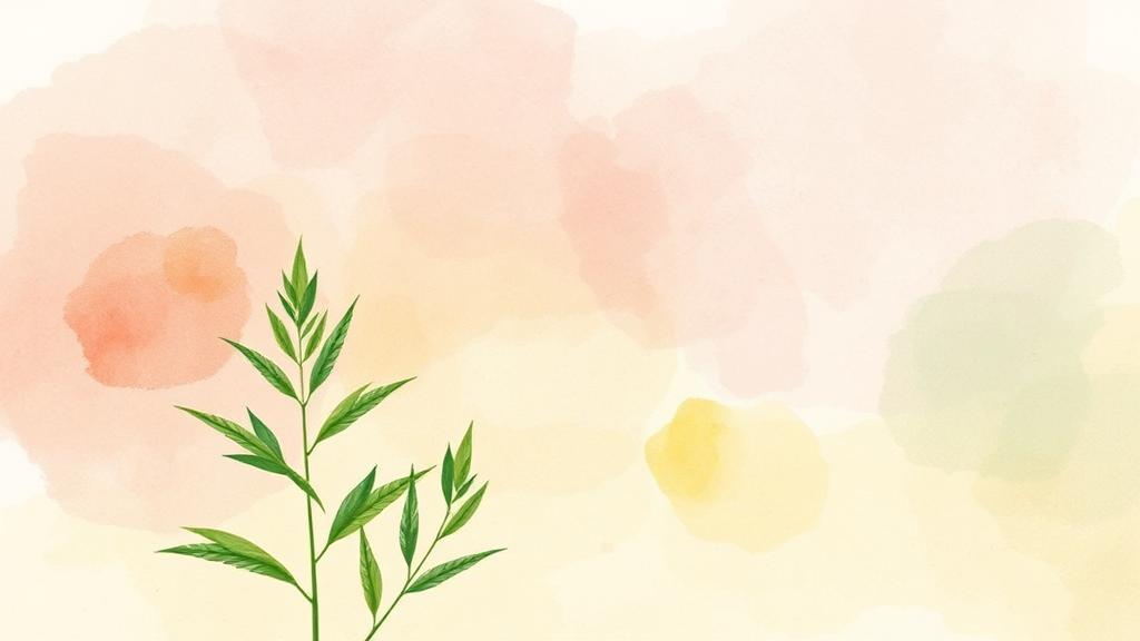 대마종자유, 무엇이 궁금하신가요? (watercolor 스타일)