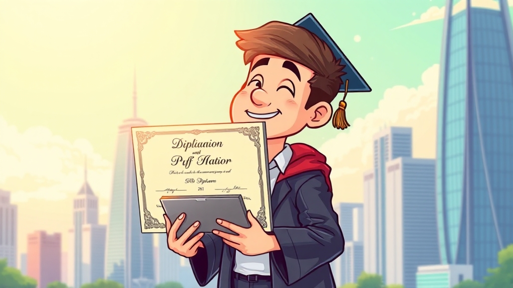 졸업증명서, 왜 필요할까? (cartoon 스타일)