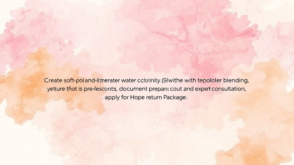 신청 시 유의사항 (watercolor 스타일)