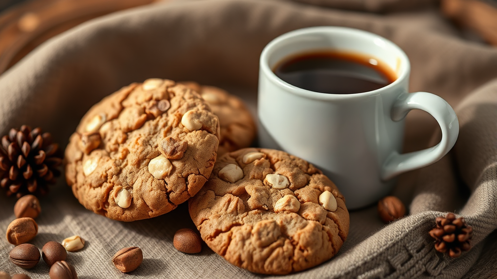 마카다미아 쿠키 맛 평가 및 후기 (realistic 스타일)