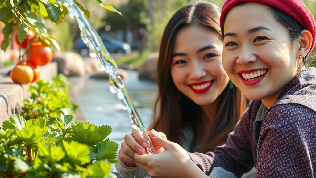 신장 건강을 위한 식습관 & 생활 수칙 (realistic 스타일)