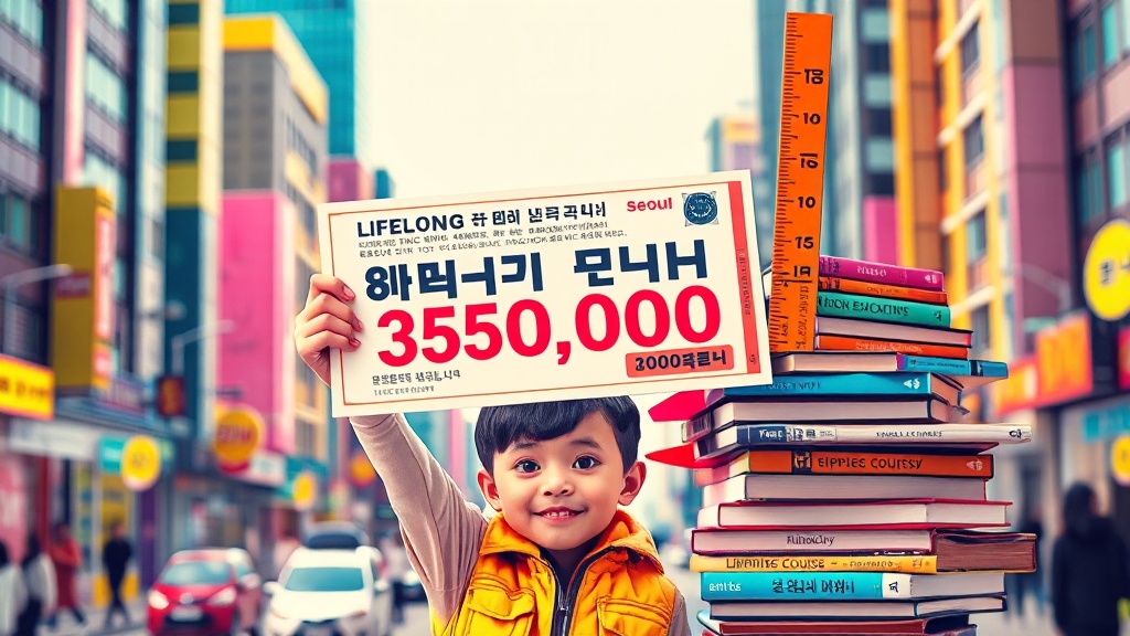 평생교육이용권이란? (popart 스타일)