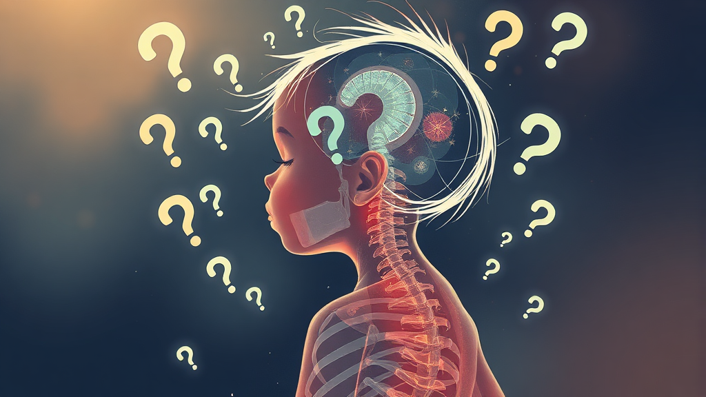 척추측만증, 왜 생기는 걸까요? (illustration 스타일)