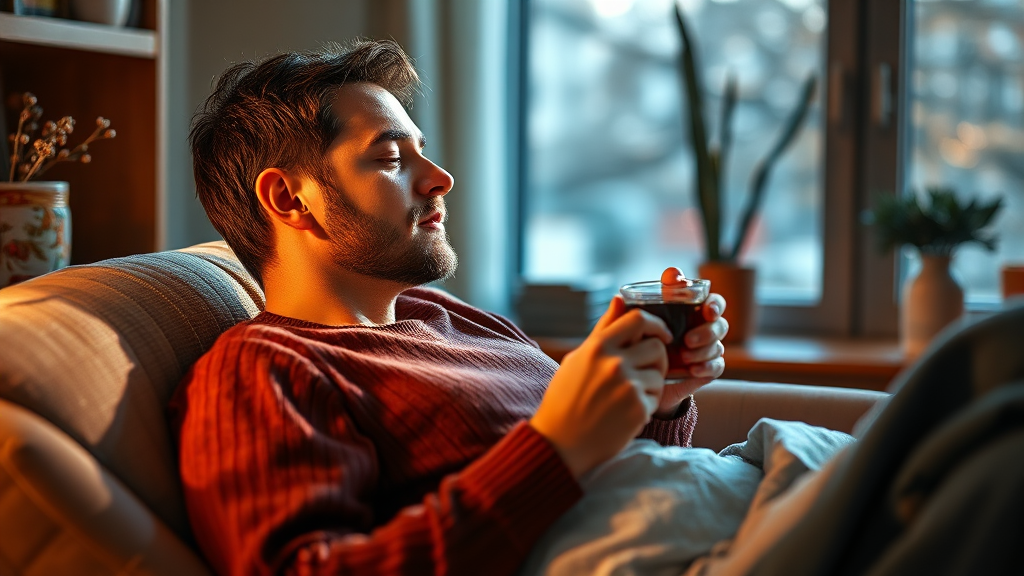 생활 습관 개선으로 해소 (realistic 스타일)