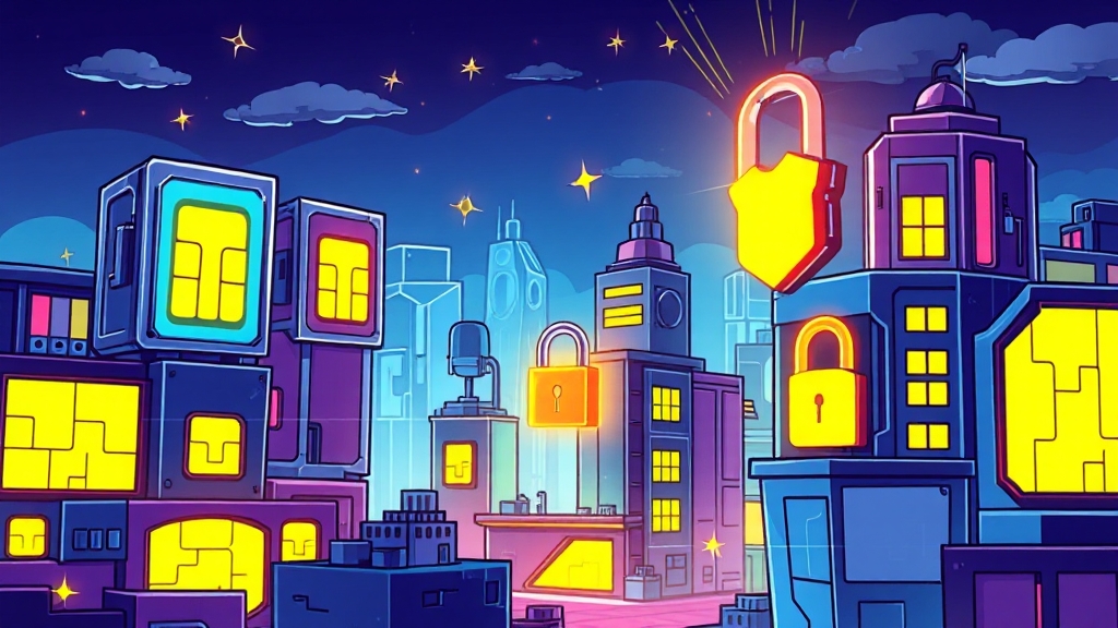 유심보호서비스, 꼭 가입해야 할까? (cartoon 스타일)