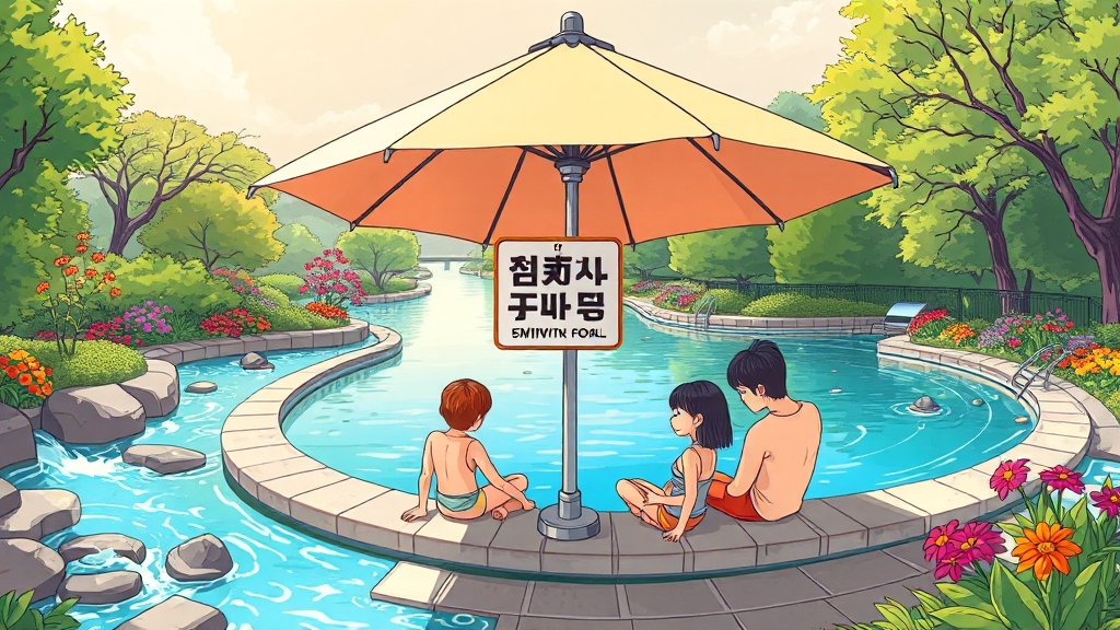 주차 정보 & 주변 편의시설 (cartoon 스타일)