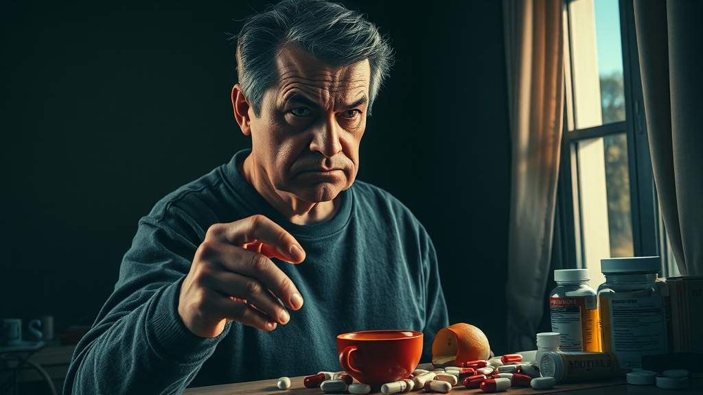 부작용 종류와 대처법 (realistic 스타일)