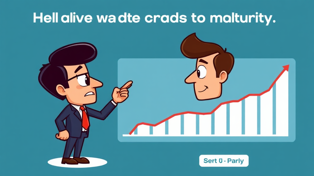 만기 보유 vs. 중도 매도: 채권 투자 전략 (cartoon 스타일)