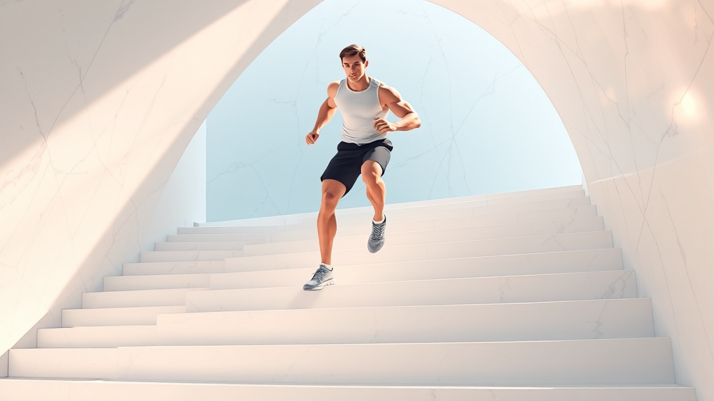 심폐 기능 및 근력 강화 (illustration 스타일)