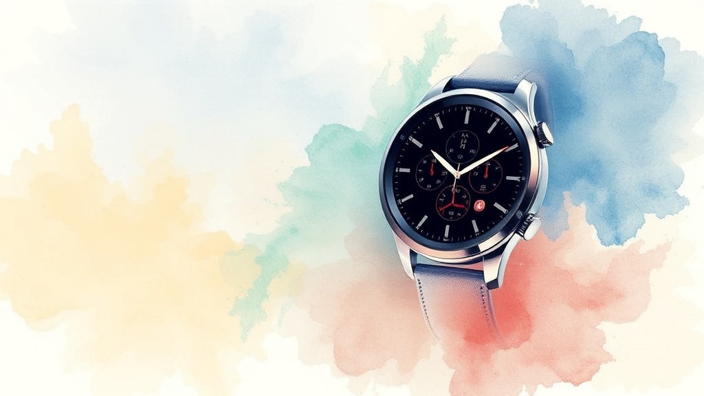 건강 관리 기능 활용법 (watercolor 스타일)