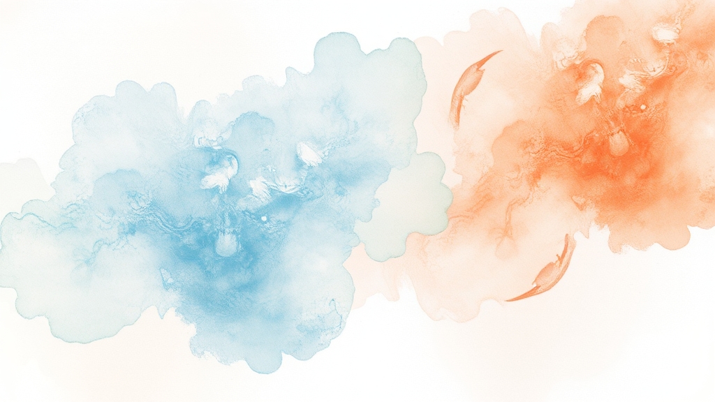 핵심 할인 품목 & 시그니처템 (watercolor 스타일)