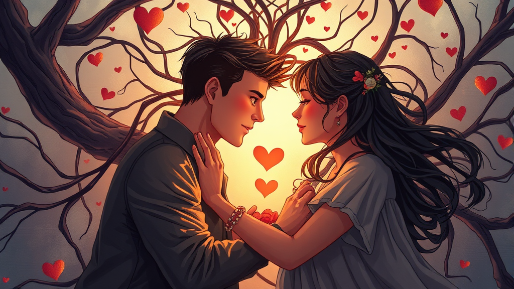 관계의 변화: 예상치 못한 연결고리 (realistic 스타일)