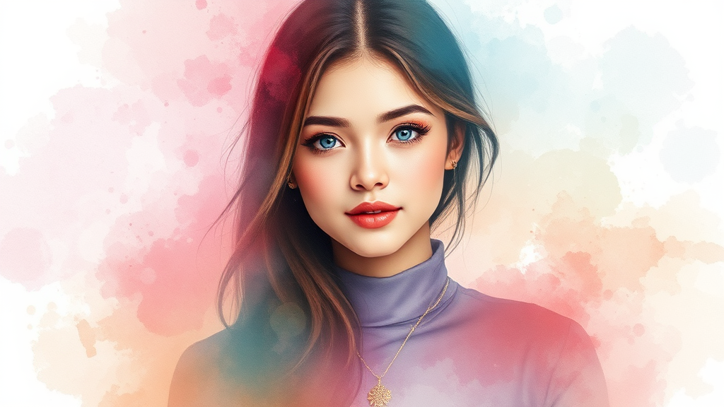 무료 앱으로 시작하는 AI 프롬프트 역설계 (watercolor 스타일)