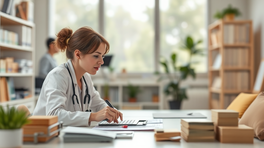 건강보험료, 어떻게 계산될까? (realistic 스타일)