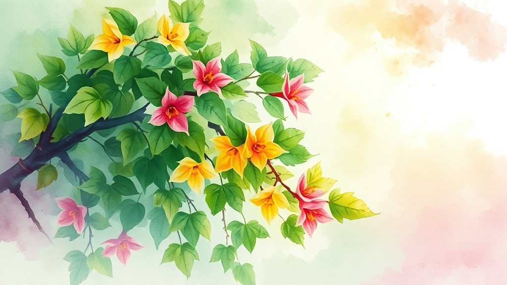 시서스, ‘하늘이 내린 식물’? (watercolor 스타일)