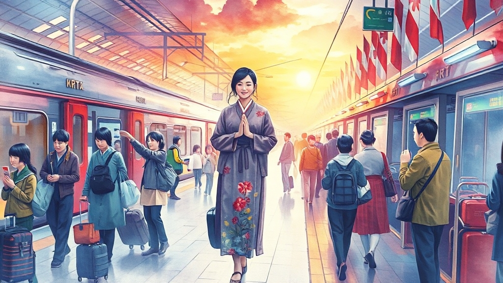 추석 기차표 예매 꿀팁 (watercolor 스타일)