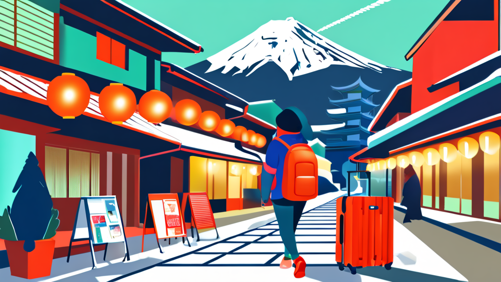 추가 꿀팁: 일본 여행을 더욱 풍요롭게 할 아이템 (illustration 스타일)