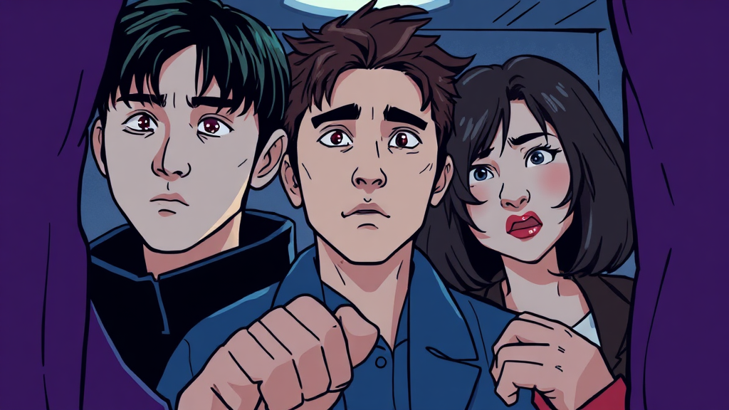 시스터 관람 포인트 (cartoon 스타일)