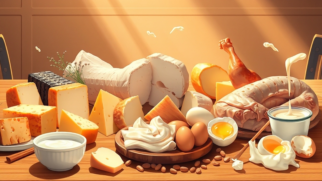 비타민 K2 풍부한 음식 Best 5 (illustration 스타일)