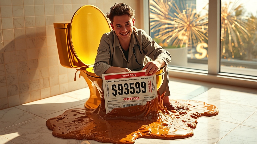 똥 꿈과 재물운의 관계 (realistic 스타일)