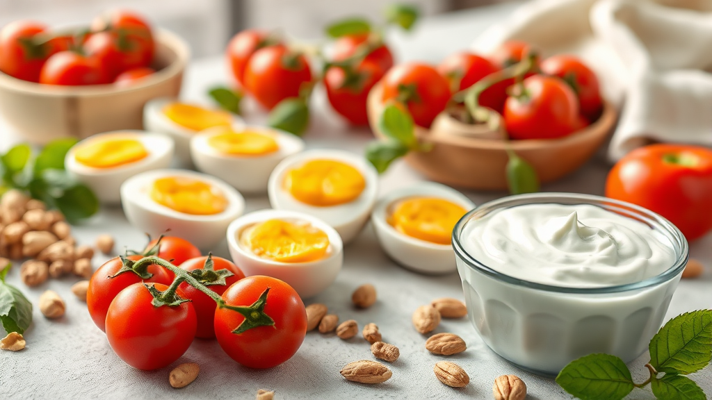 건강하게 즐기는 간식 추천 (realistic 스타일)