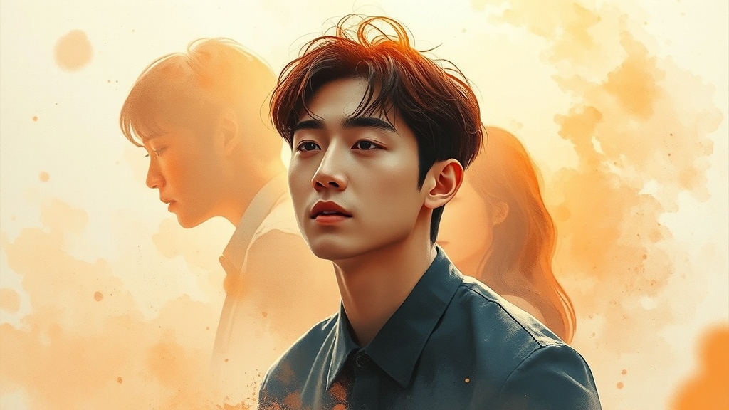 굿보이 행동의 심리적 효과 (watercolor 스타일)