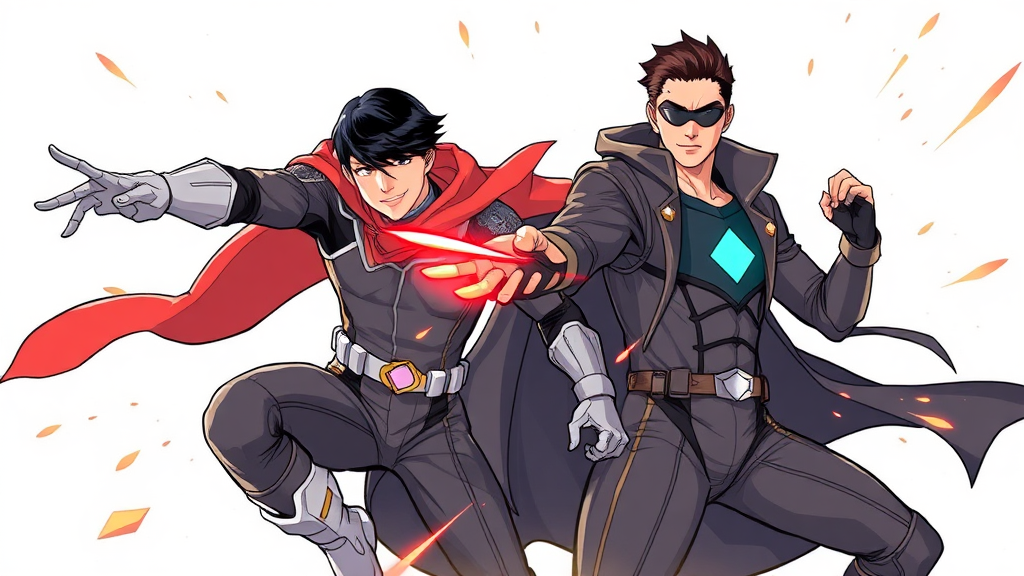 주요 등장인물 소개 (illustration 스타일)