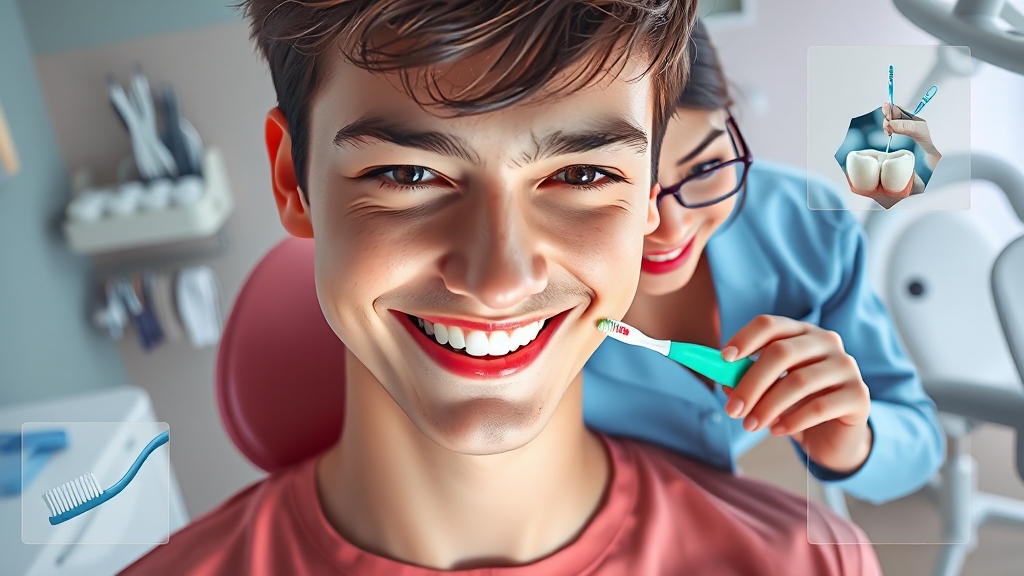 잇몸 염증, 구강 위생 관리로 OUT! (illustration 스타일)