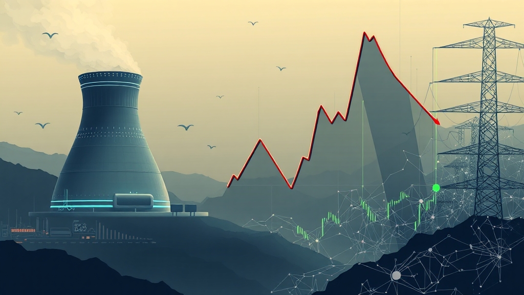 한전 주가, 지금 투자자들은 무슨 생각을 할까? (illustration 스타일)