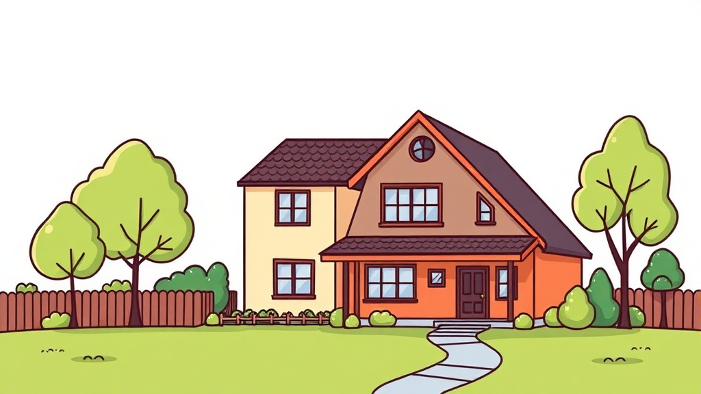 주택연금 상속 시 자녀의 부담과 해결 방안 (cartoon 스타일)