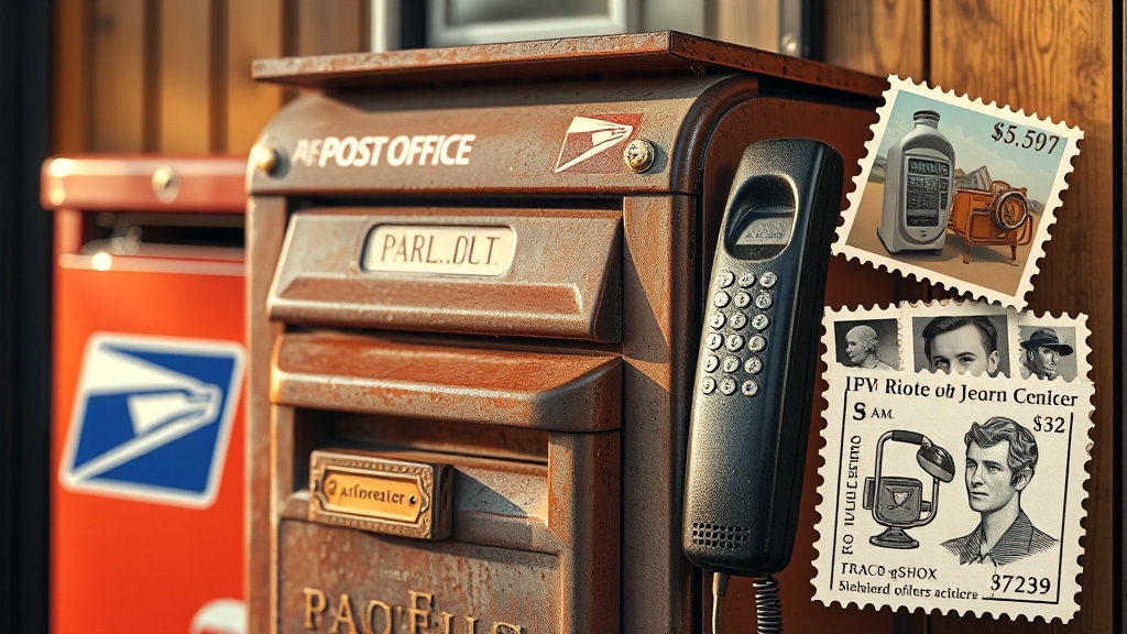 인터넷 우체국 주요 서비스 (realistic 스타일)