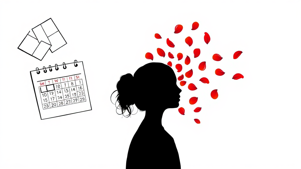 생리불순, 어떤 증상이 나타날까요? (illustration 스타일)