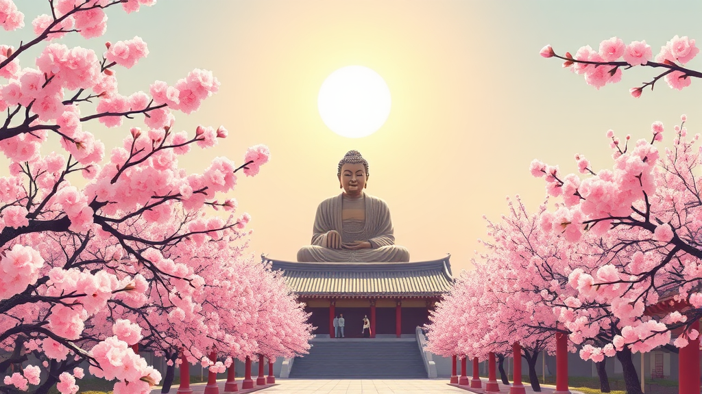 천안 각원사 & 옥마산 (illustration 스타일)