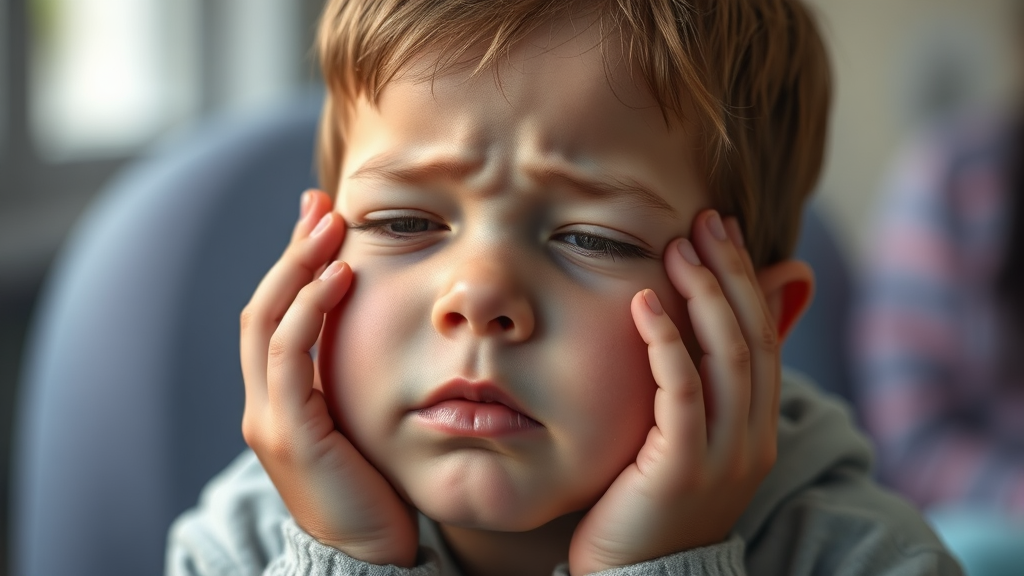 B형 독감의 주요 증상과 특징 (realistic 스타일)