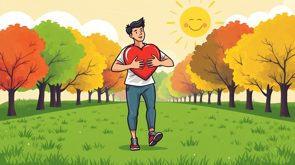 심장 비대 예방 및 관리, 건강하게! (cartoon 스타일)