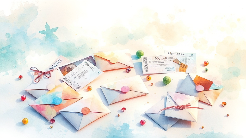 3.3% 원천징수, 왜 뗄까요? (watercolor 스타일)