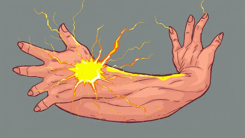 통증과 감각 이상: 주요 증상 (illustration 스타일)