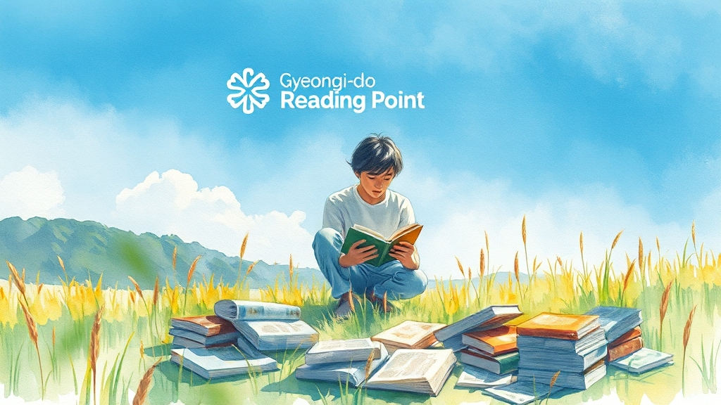 독서로 삶을 풍요롭게! (watercolor 스타일)