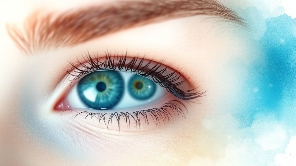 안검내반 치료 방법 (watercolor 스타일)