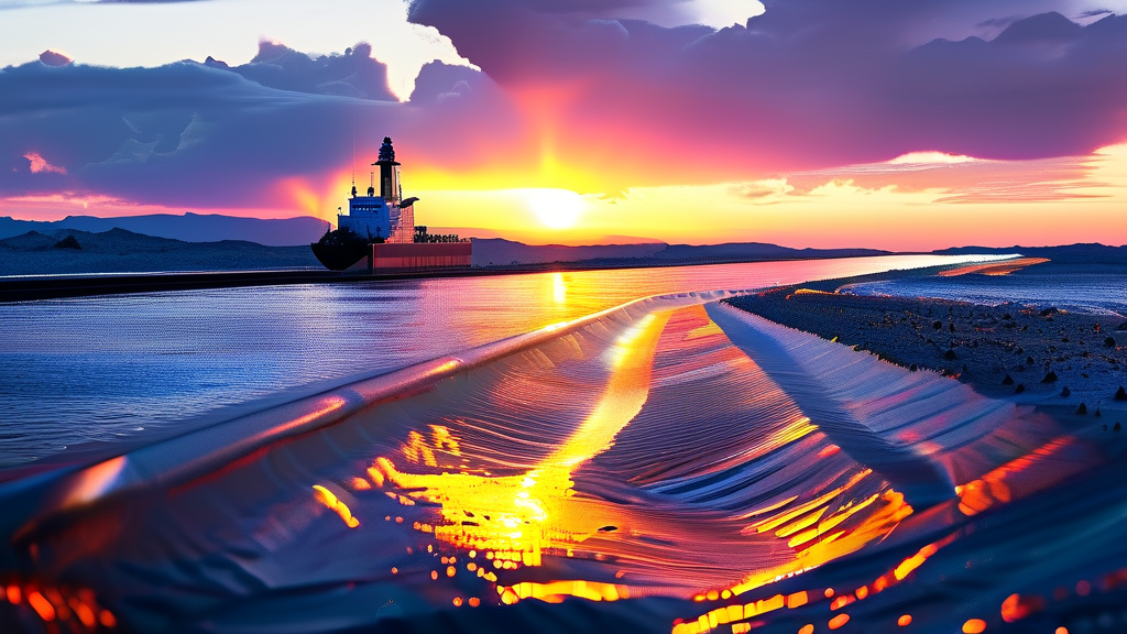 중동 내 군사적 긴장 고조와 세계 경제 전망 (realistic 스타일)