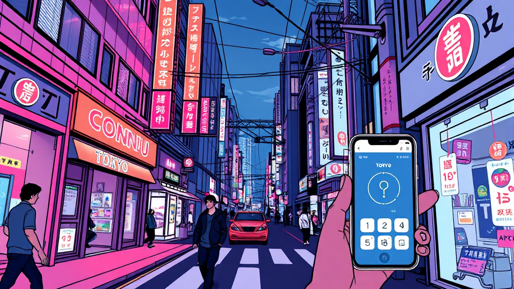 일본 여행 필수 어플 (페이 관련) (illustration 스타일)