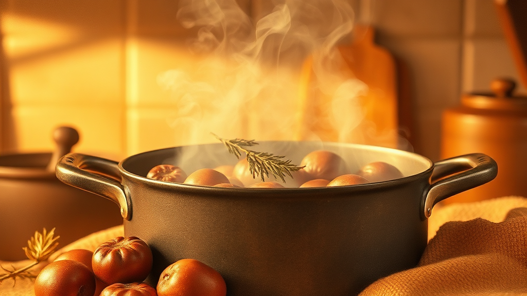 밤 삶는 시간 불 조절