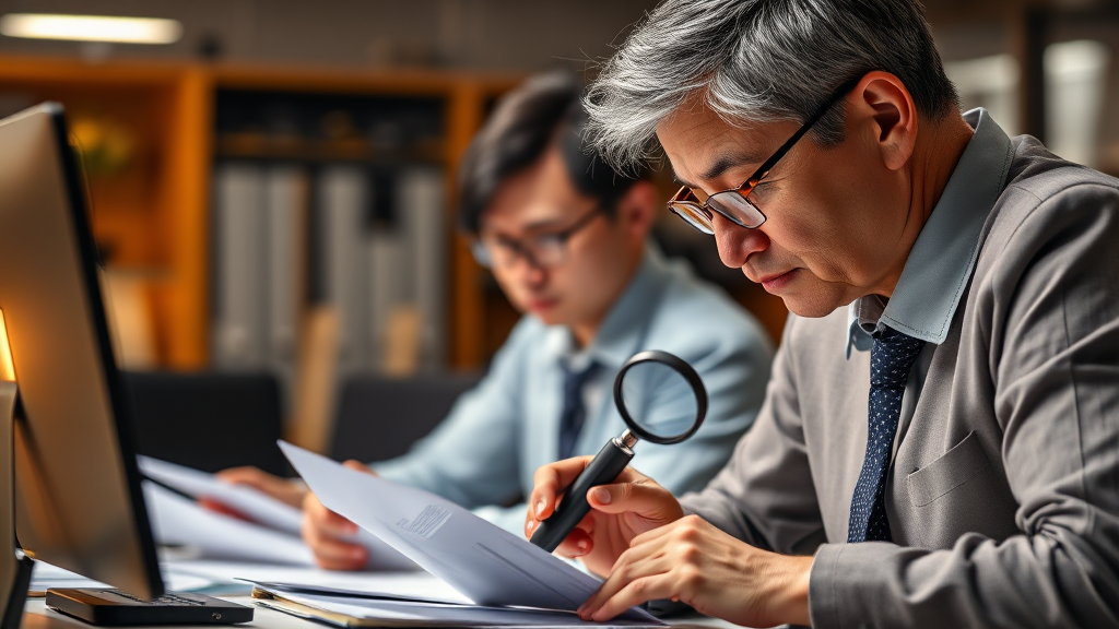 연말정산 주의사항 (realistic 스타일)