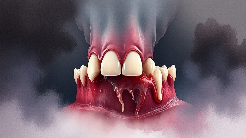 잇몸병, 왜 치료해야 할까? (watercolor 스타일)