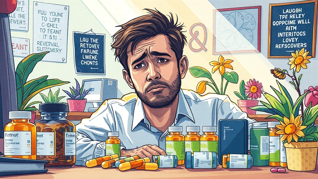 피로회복 영양제, 왜 필요할까? (illustration 스타일)