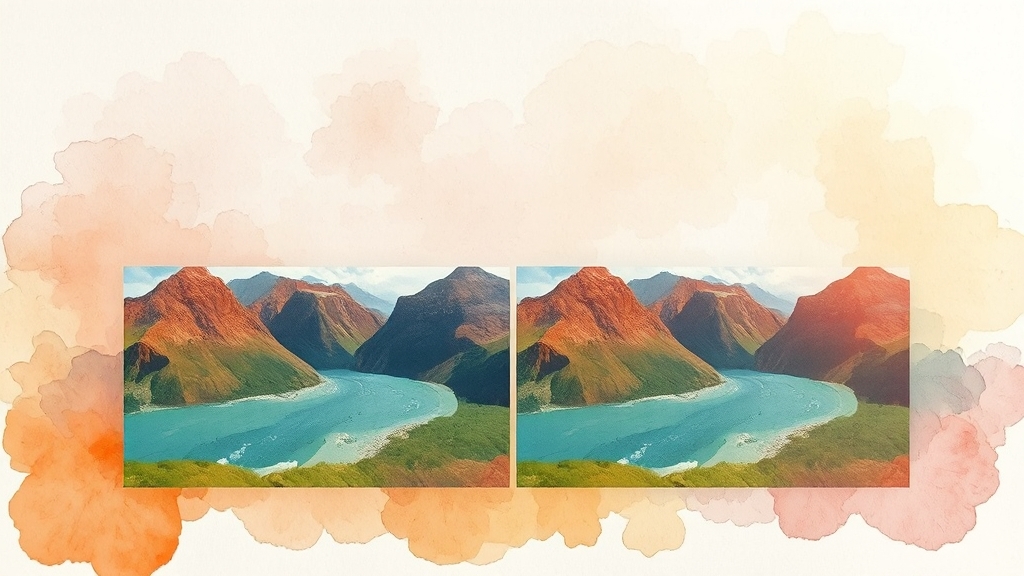 HDR 설정 및 사진 품질 개선 (watercolor 스타일)