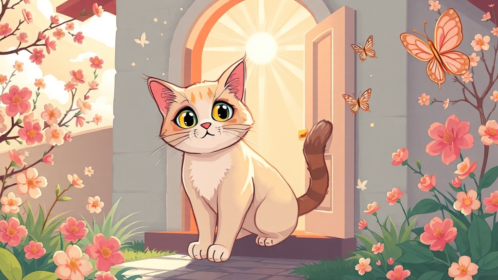 고양이 행동 & 상황별 해몽 (cartoon 스타일)